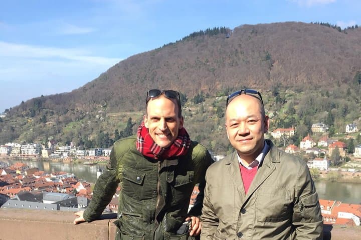 On the Grand Balcony of the Castle.