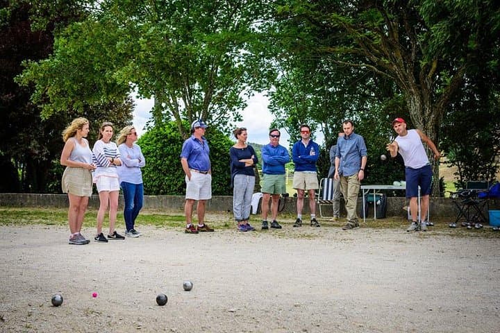 Petanque (boules) lesson in Provence