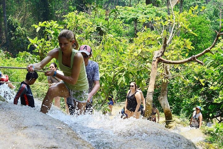 Zipline+Sticky waterfall+Long Neck Village Private Tour