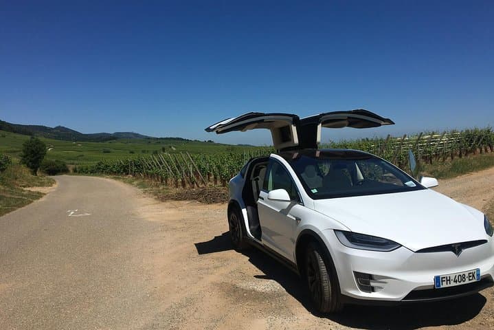Tesla Model X in one of our secret quiet spots