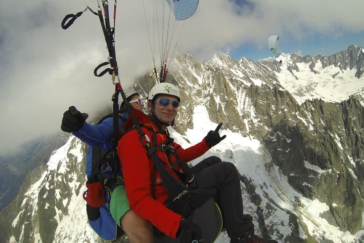 Paragliding Tandem Flight over Chamonix - From Plan de L'Aiguille