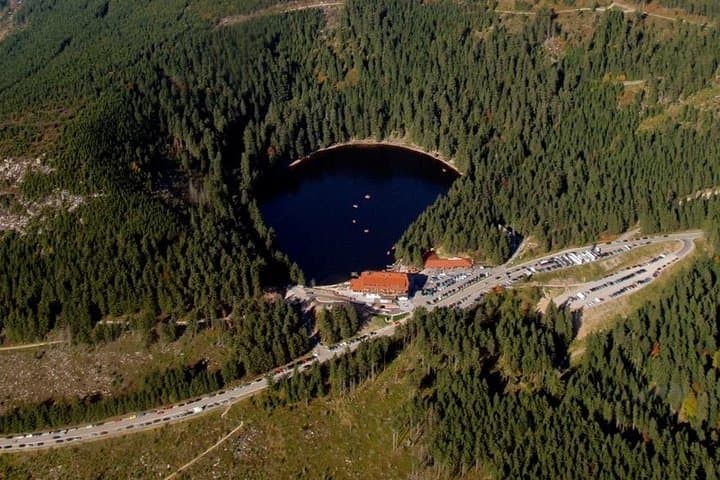 Mummelsee lake from above