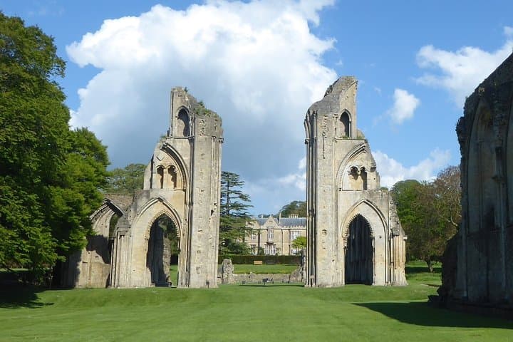 The picturesque ruins of Glastonbury Abbey
