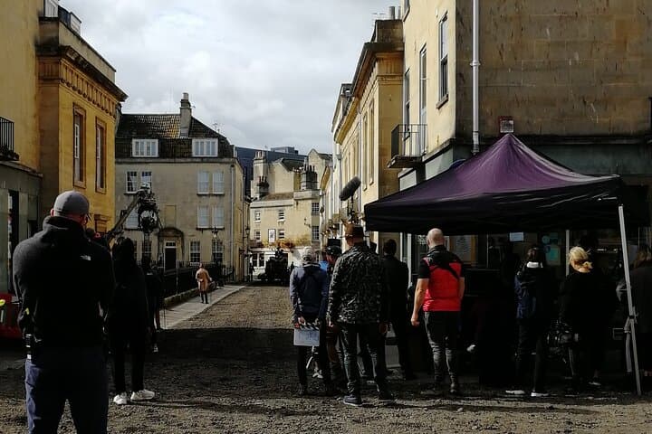 Filming during the first series.