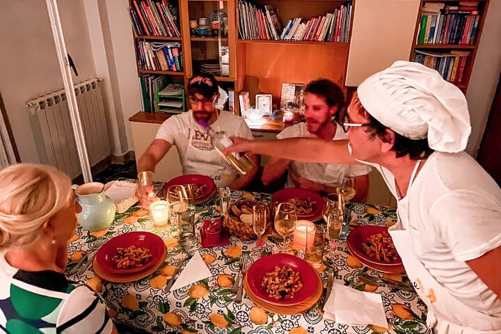 Palermo Rooftop Cooking Class with Full Meal, Wine & Storytelling
