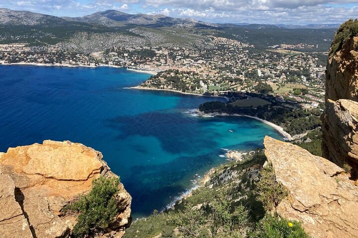 View of the bay of Cassis from the Cap Canaille