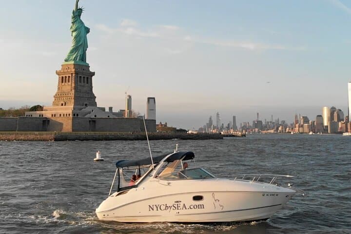 Amazing sunset charter by the Statue of Liberty aboard NYCbySEA