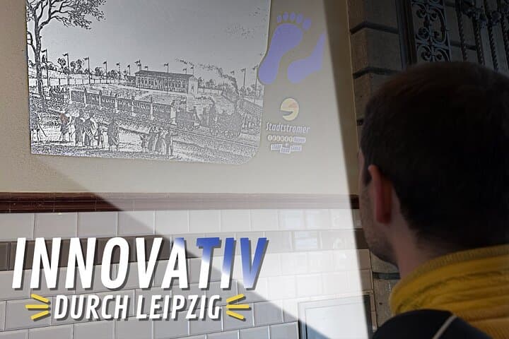 Innovative: instead of tiny images on the go, short, huge multimedia projections