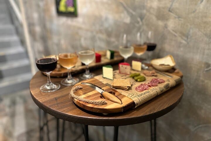 Wine and Cheese board