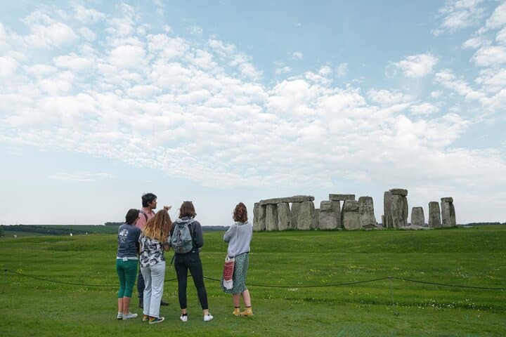 Guests learning the theories and history of the stones