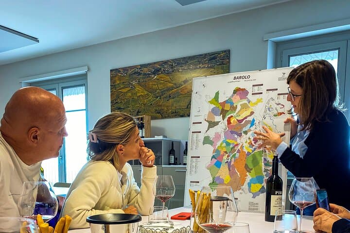Tiziana from "Pira" winery explaining the different sub-zones of Barolo area