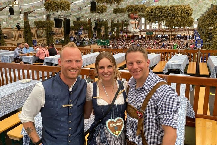 Inside the Hofbräu tent