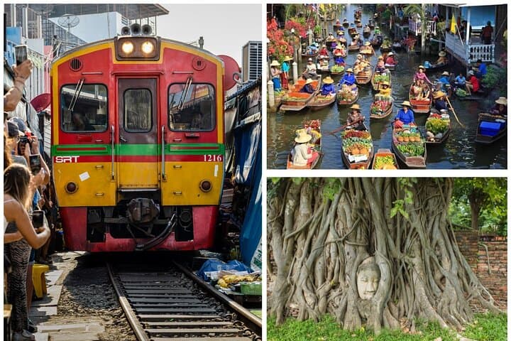 Private Tour to Railway Market, Floating Market And Ayutthaya