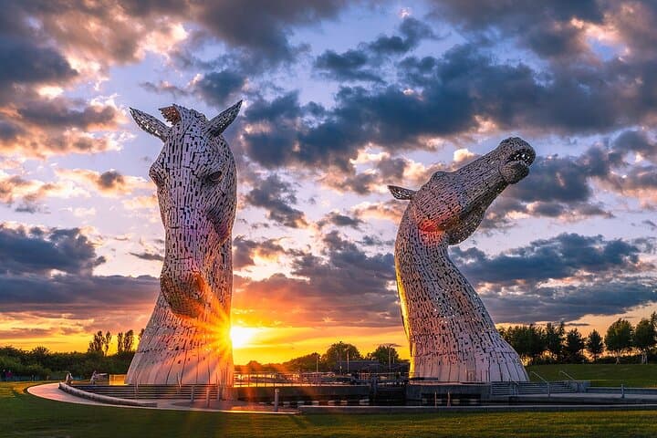 Kelpies Sunset