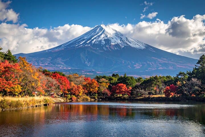 Mt. Fuji during autumn foliage season