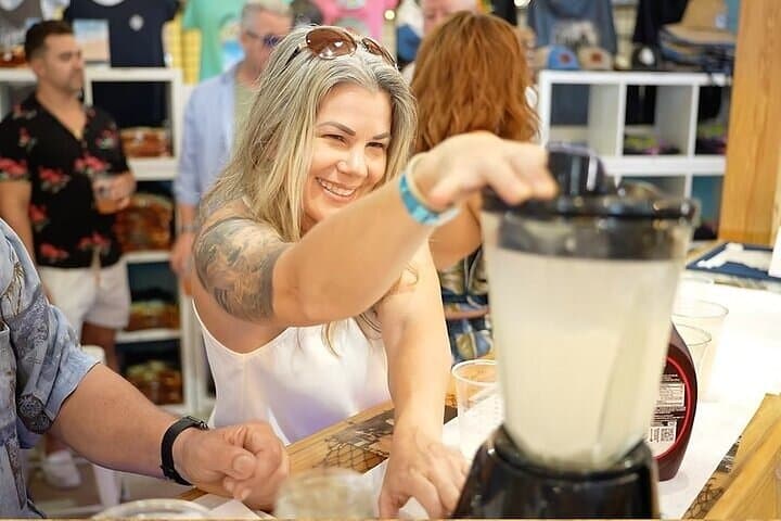 Mixing drinks, making memories.
