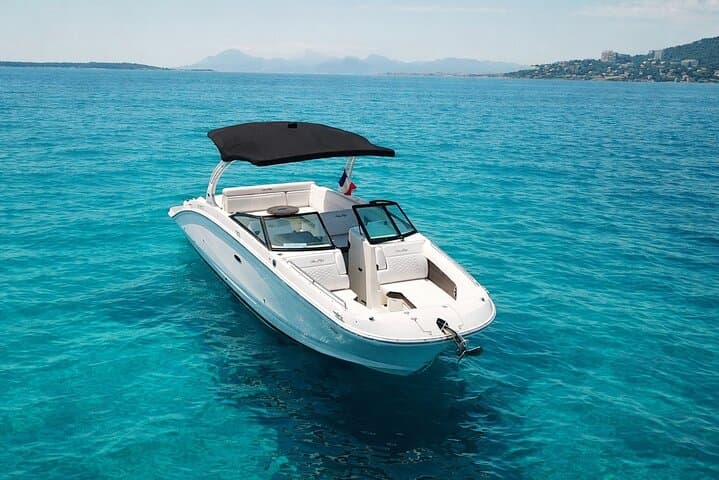 Sea ray sdx270 Full White front view drone view