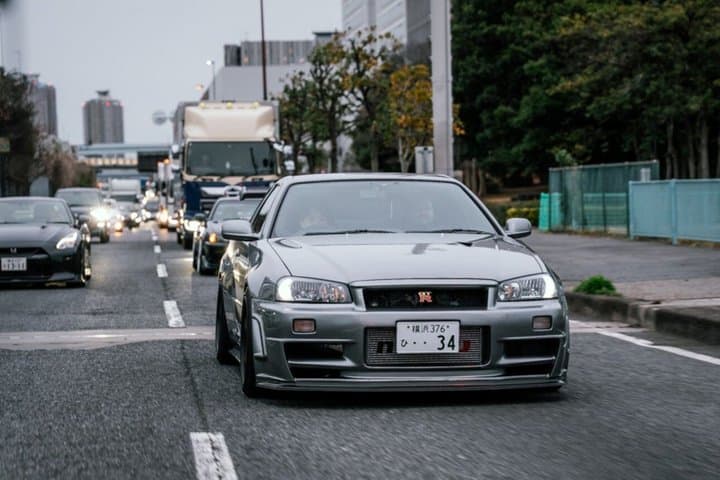 Daikoku Car meet & Tokyo Private JDM Night Tour in 700HP R34 GT-R