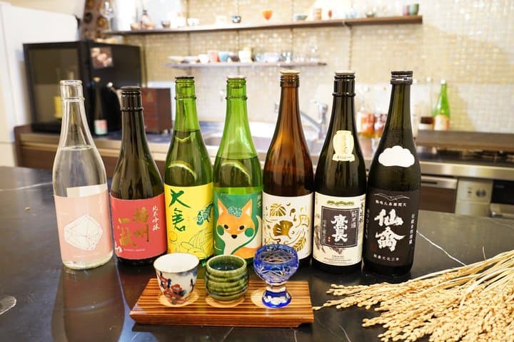 Osaka Sake Tasting & Takoyaki Cooking Experience