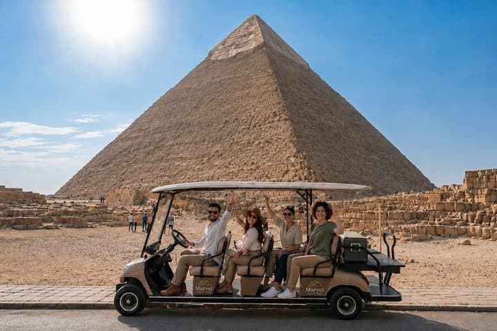 VIP Giza Pyramids and Great Sphinx Golf Cart Tour